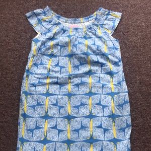 Lilly Pulitzer dress blue with butterflies